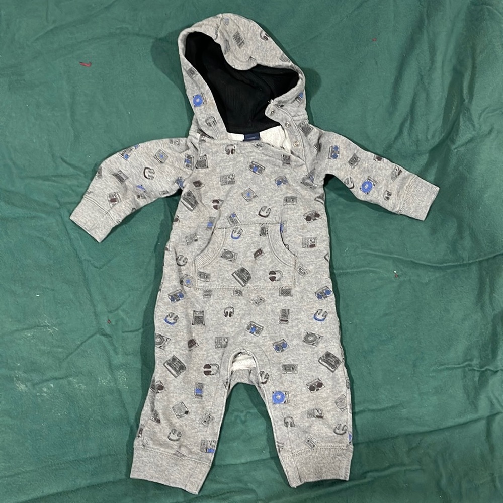 6-12 month romper with hood